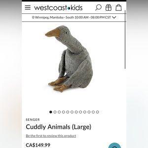 SENGER — Cuddly Animals (Large) Grey Goose